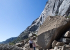 79A1954-1  Hking at Hetch Hetchy Reservoir